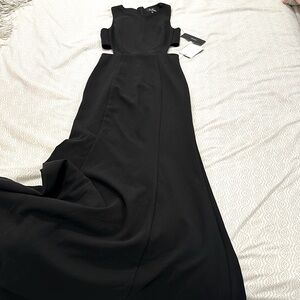 Xs long black dress.